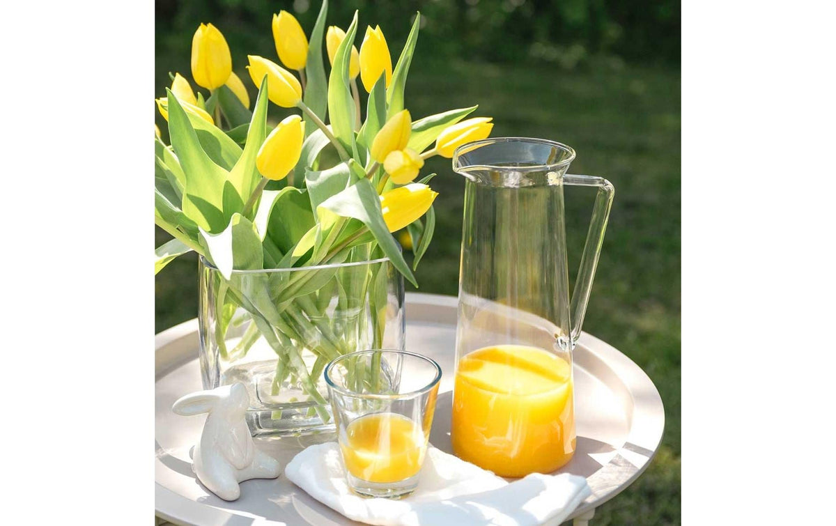 LEONARDO Krug – 1,1 l, Ø 9,6 cm, H 24,0 cm, Glas, Transparent, spülmaschinenfest
