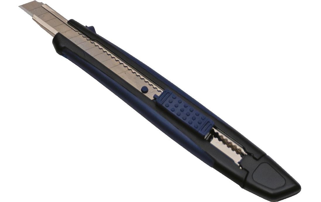 Soennecken 3418 – Abbrechmesser 9 mm, Kunststoff, schwarz, inkl. 2 Klingen