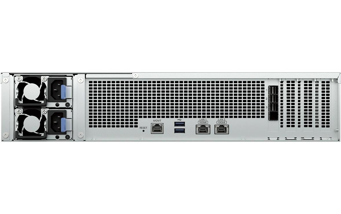 Synology RS4826xs+ – 12-Bay Rack NAS – Intel Xeon, 8 Kerne, 16 GB RAM, 10GbE, für 2,5"/3,5"