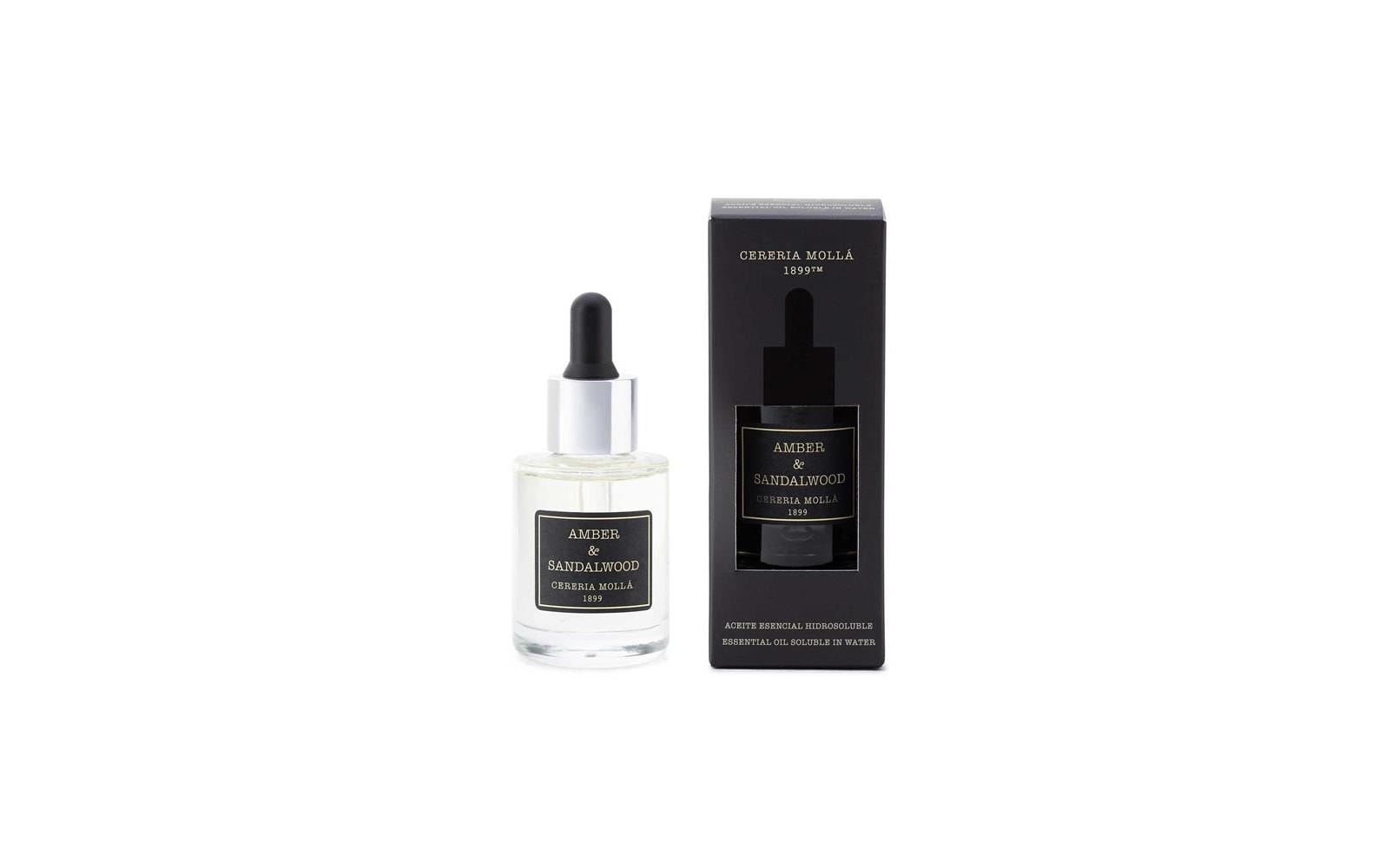 Cerería mollá Amber & Sandelholz – Duftöl, 30 ml, für Keramikbrenner und elektrische Diffusoren