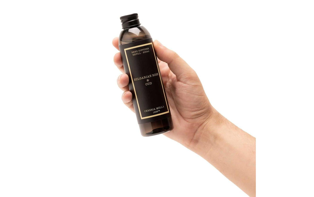 Cerería mollá Nachfüllung für Duftstäbchen, Bulgarian Rose & Oud, 200 ml