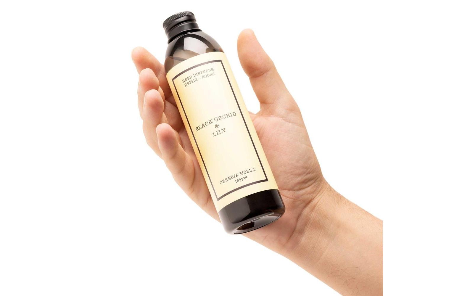 Cerería mollá Nachfüllung für Duftstäbchen, Black Orchid & Lily, 200 ml