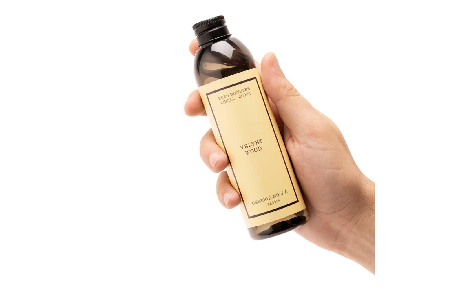 Cerería mollá Nachfüllung für Duftstäbchen, Velvet Wood, 200 ml