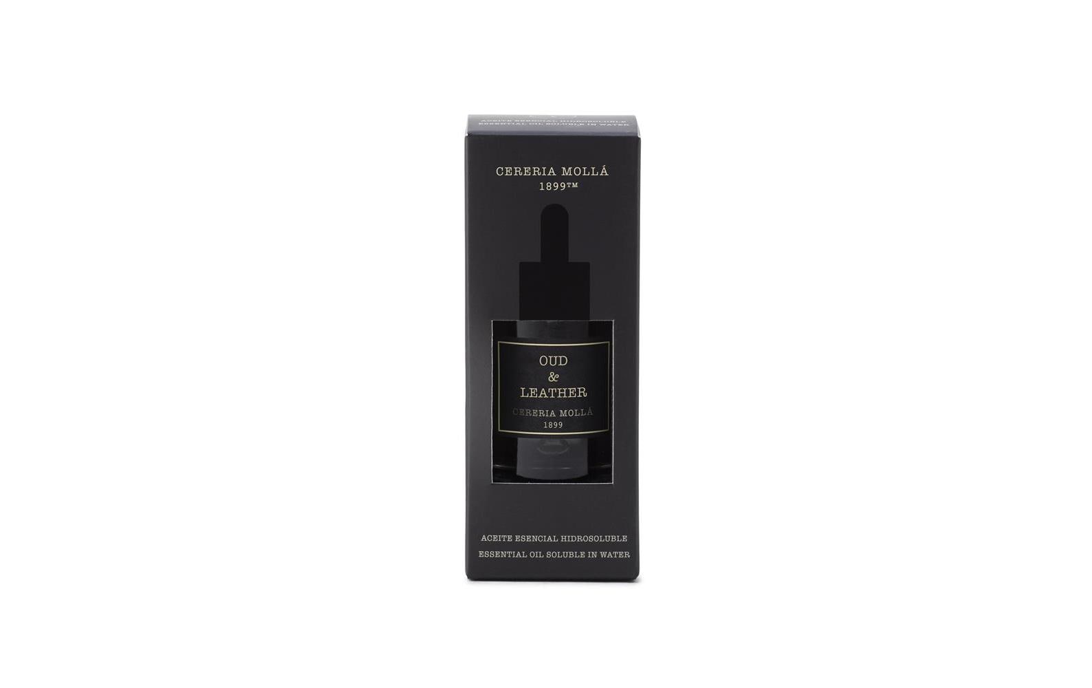 Cerería mollá Oud & Leather – Duftöl, 30 ml, für elektrische Diffusoren und Keramik-Brenner von Cerería Mollá