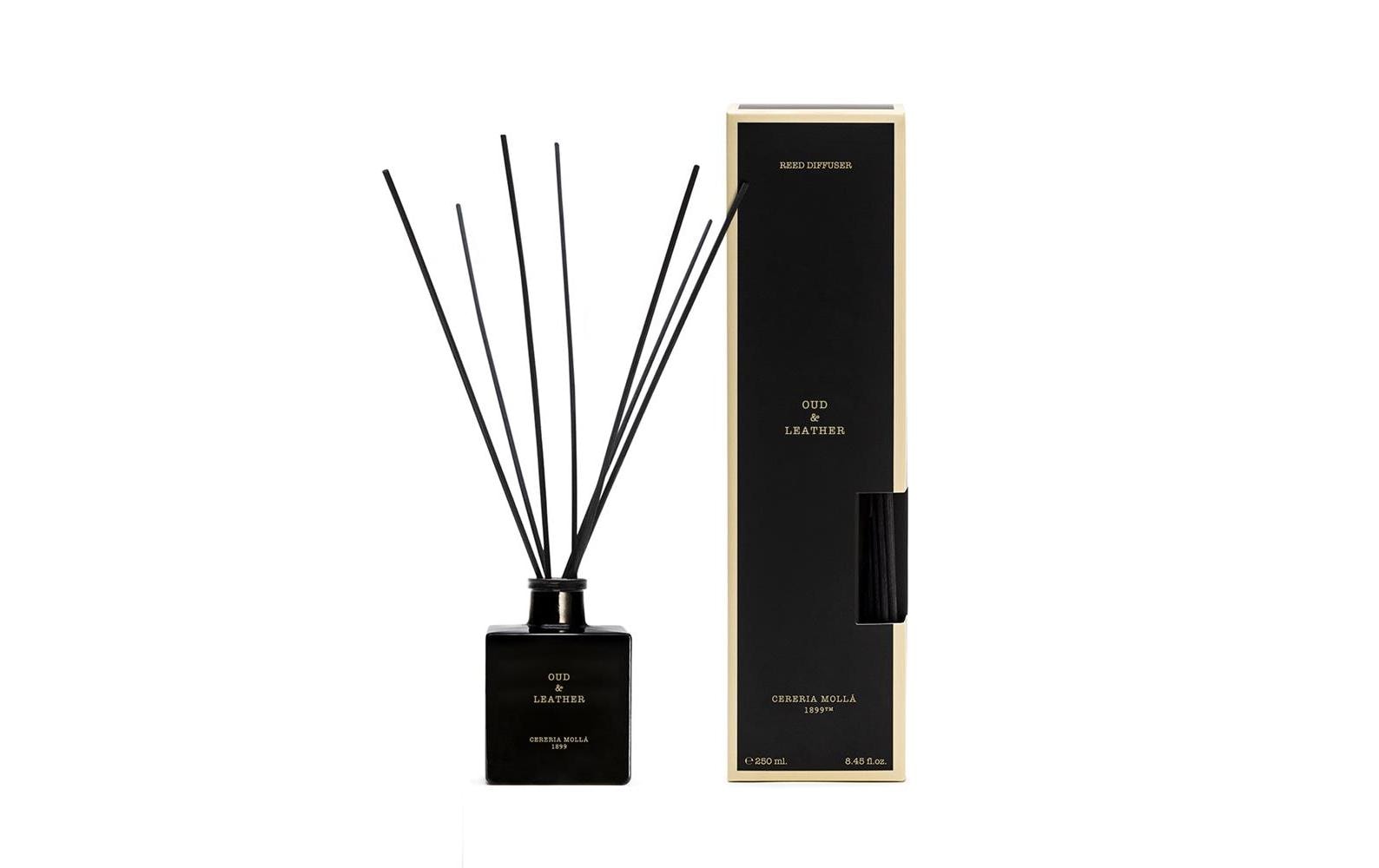 Cerería mollá Oud & Leather – Duftstäbchen, 250 ml