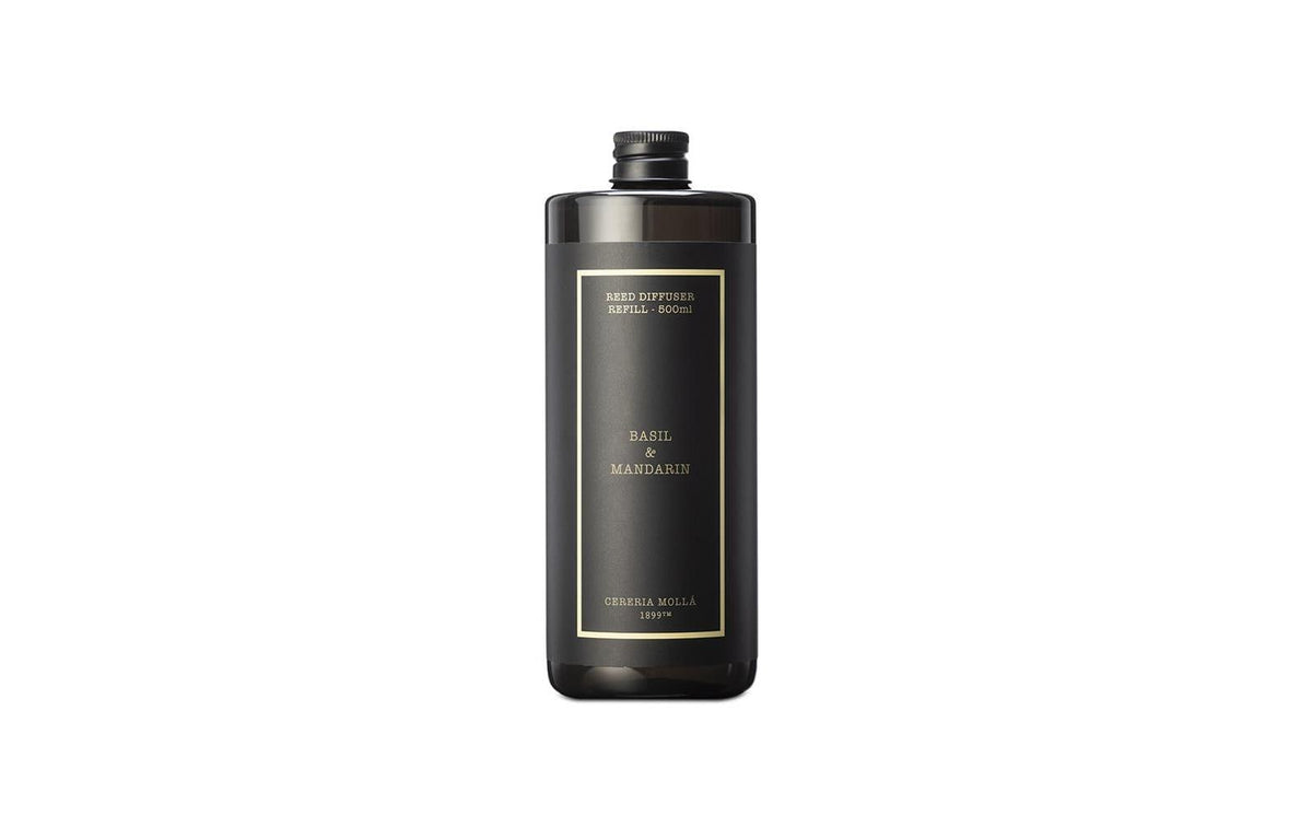 Cerería mollá Nachfüllung für Duftstäbchen, Basilikum & Mandarine, 500 ml