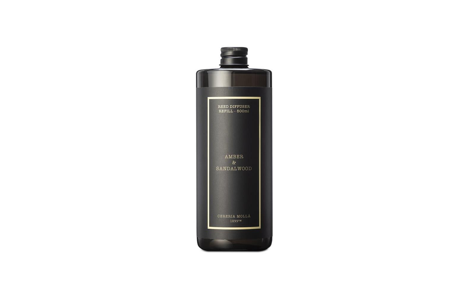 Cerería mollá Nachfüllung für Duftstäbchen, Amber & Sandalwood, 500 ml