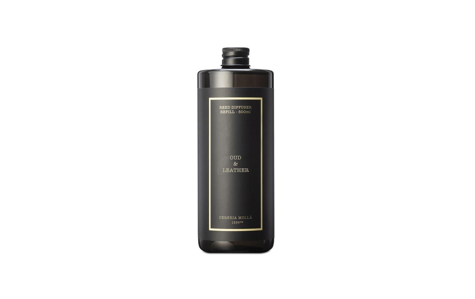 Cerería mollá Nachfüllung für Duftstäbchen, Oud & Leather, 500 ml