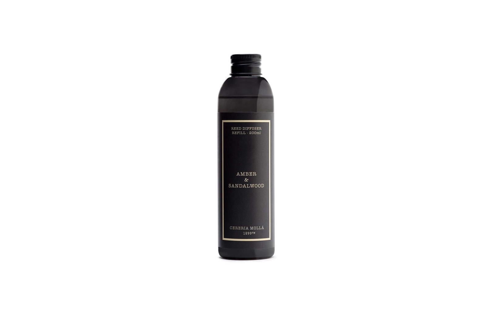 Cerería mollá Nachfüllung für Duftstäbchen, Amber & Sandalwood, 200 ml