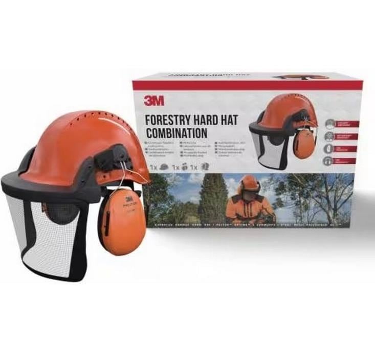 Command Schutzhelm-Kombi-Set G3000CUVFORESTC1 – Orange, 53–62 cm