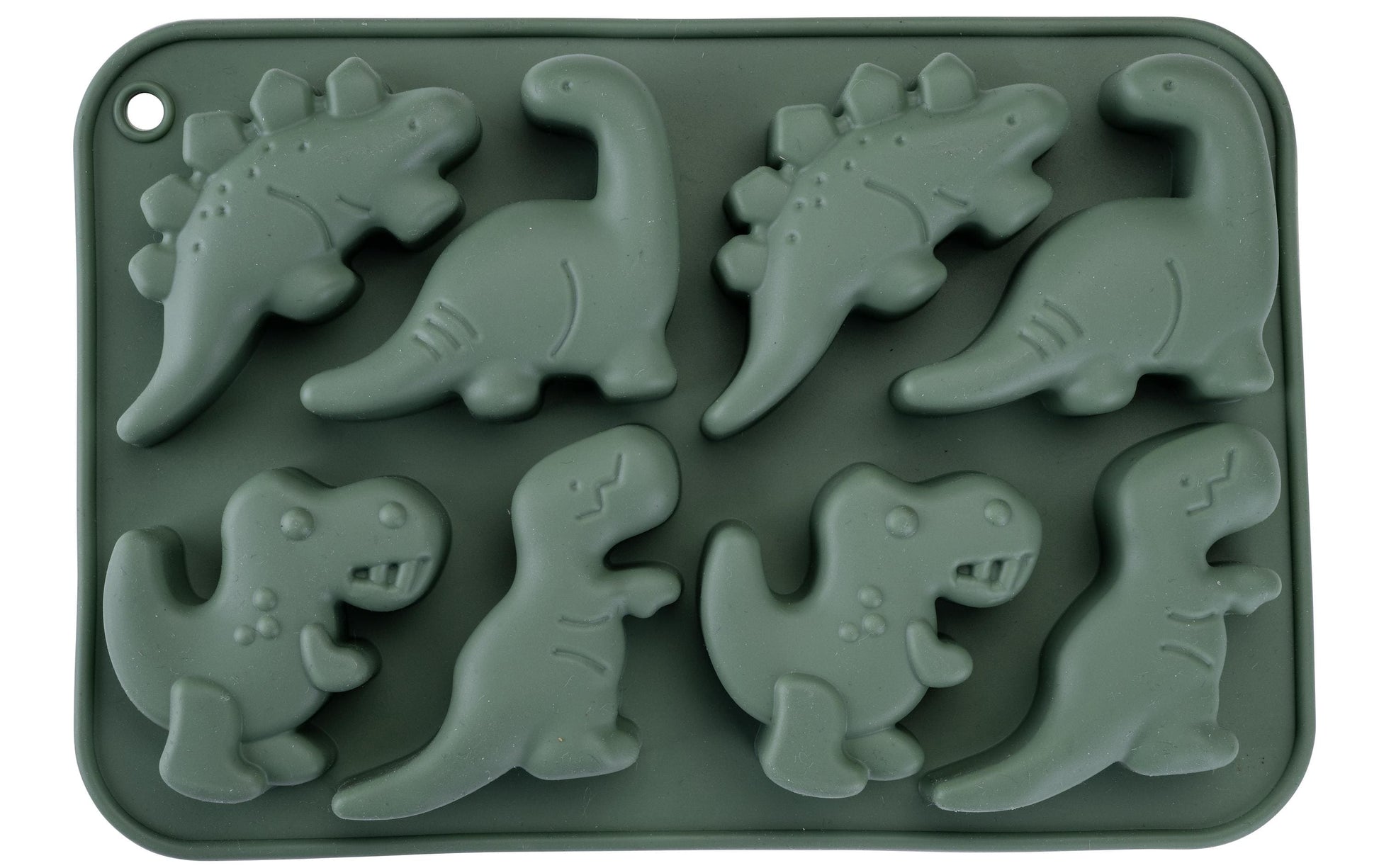 Fackelmann Eiswürfelform 8er, 12,6 × 18,8 × 2,3 cm, Silikon, Hellgrün