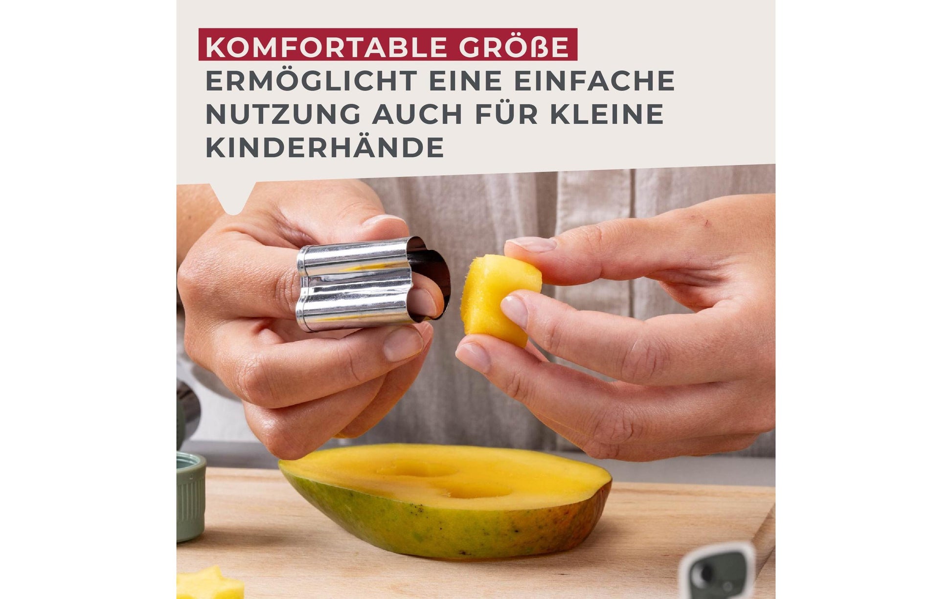 Fackelmann Gemüseausstecher 9-teilig, Edelstahl 18/0/Kunststoff, Graugrün