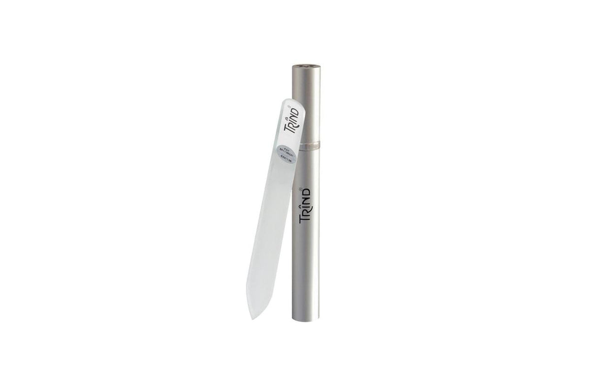 Trind Nagelfeile – 16 cm – Transparent – Glas