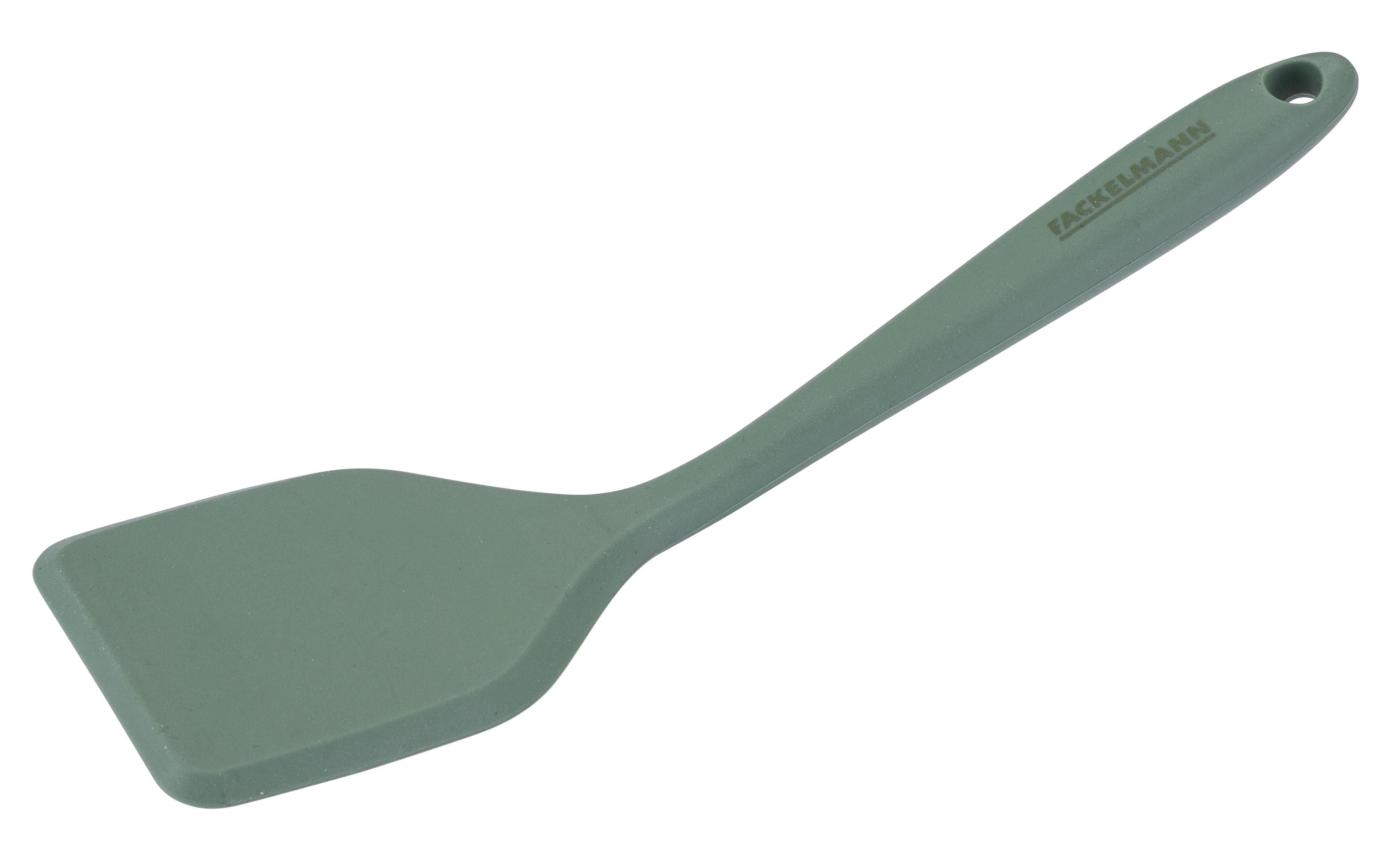 Fackelmann Pfannenwender 21 cm, Silikon, graugrün