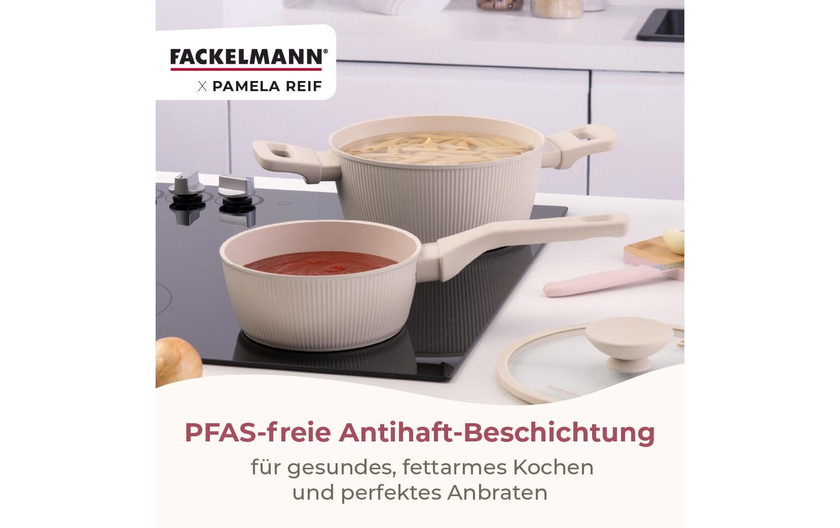 Fackelmann Kochtopf – 2,5 l, Ø 20 cm, Aluminium, für Induktion, Gas, Glaskeramik und mehr