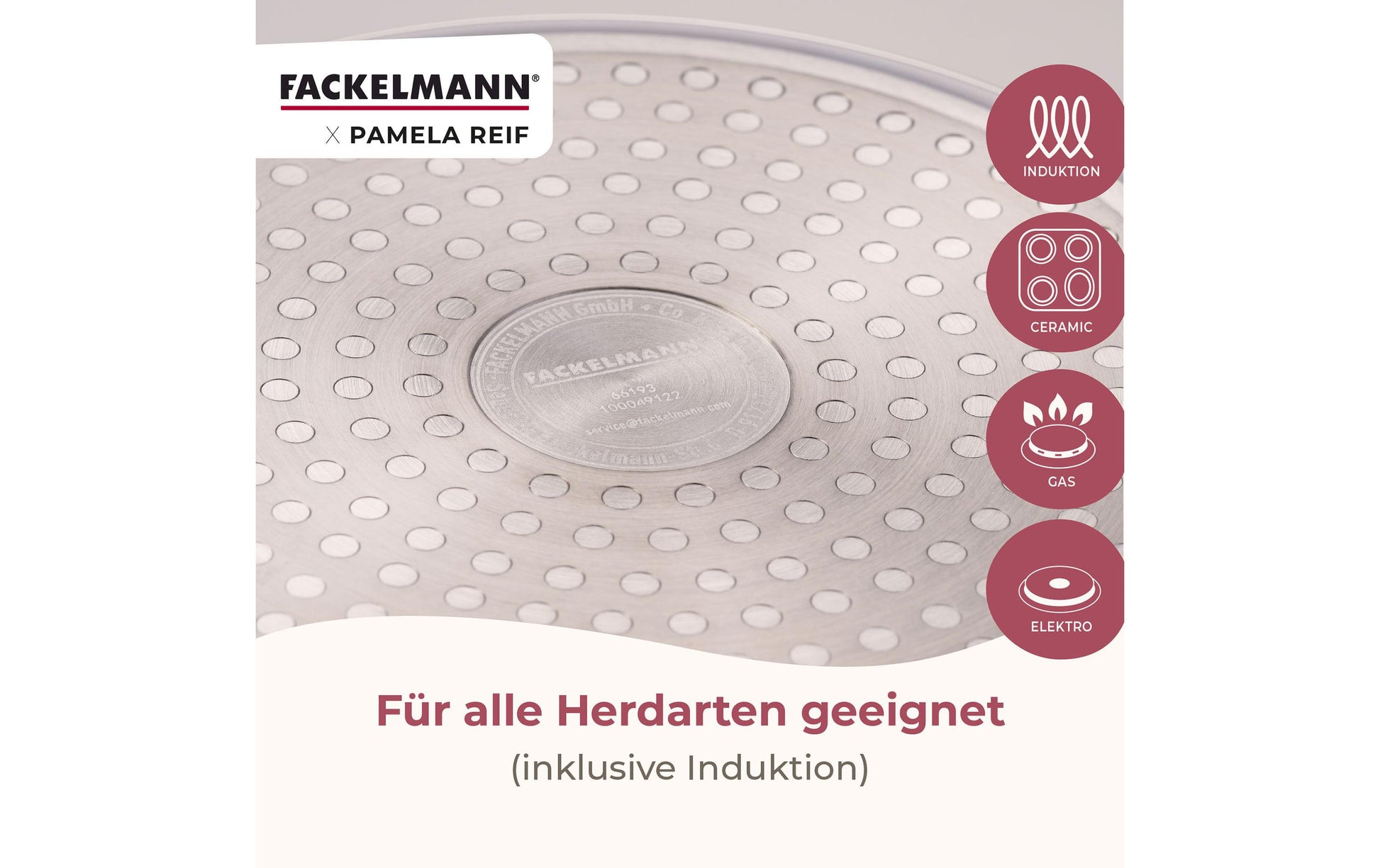 Fackelmann Kochtopf – 1,0 l, Edelstahl/Recycling-Aluminium, für Induktion, Gas, Glaskeramik u. a.