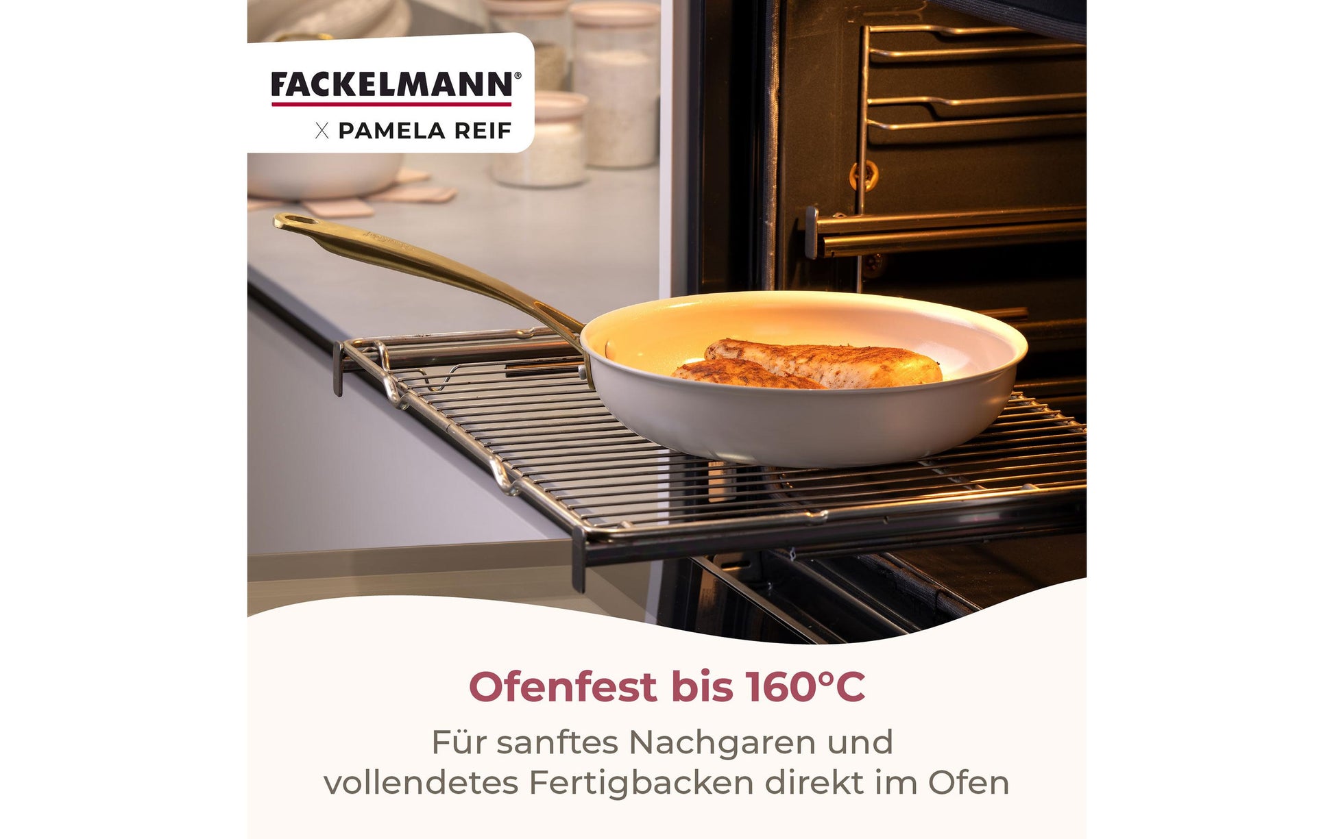 Fackelmann Kochtopf – 1 l, Aluminium, Keramikbeschichtung, für Induktion, Gas, Glaskeramik u. a.