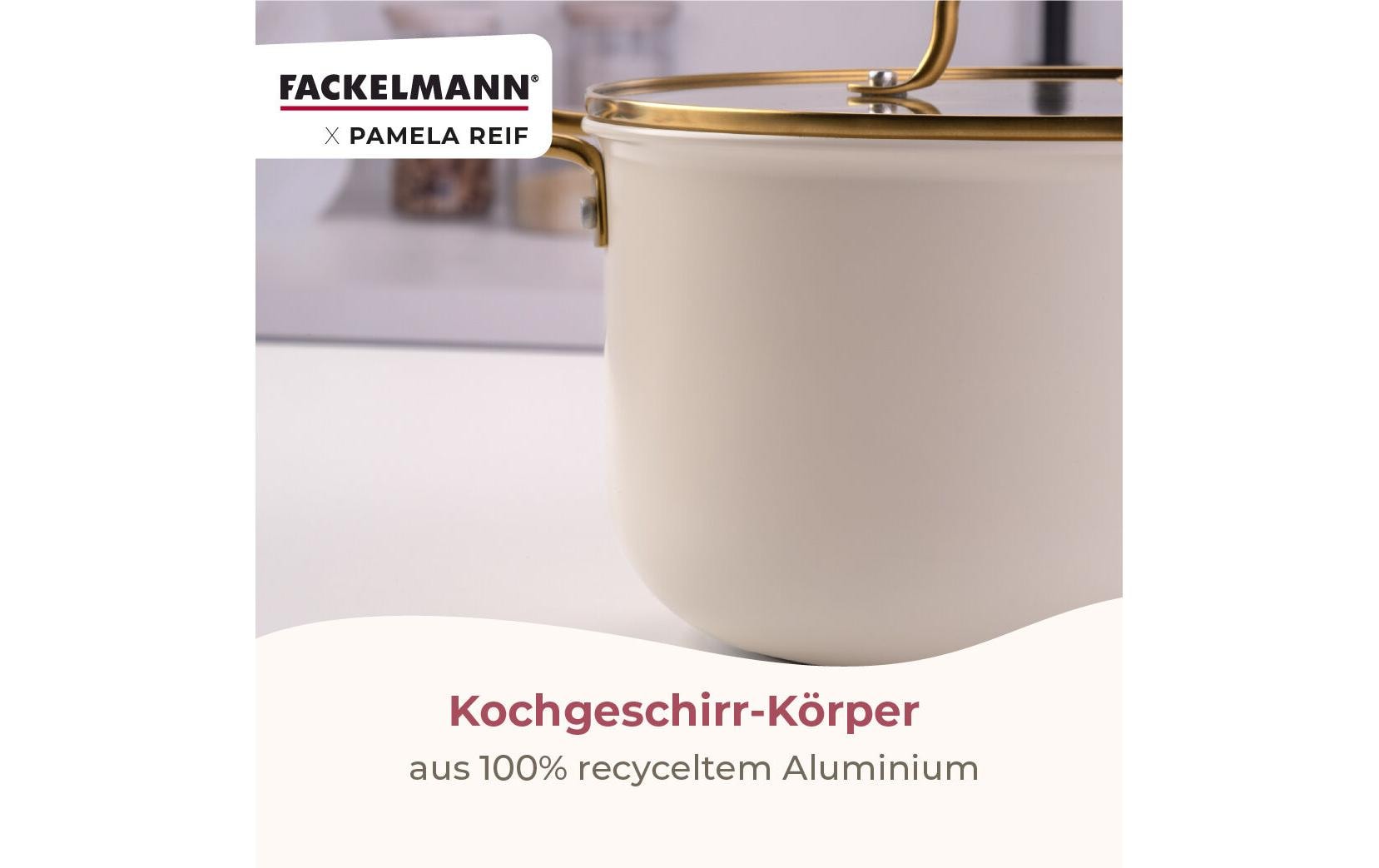 Fackelmann Kochtopf – 5,5 l, Ø 24 cm, Aluminium, für Induktion, Gas, Glaskeramik und mehr