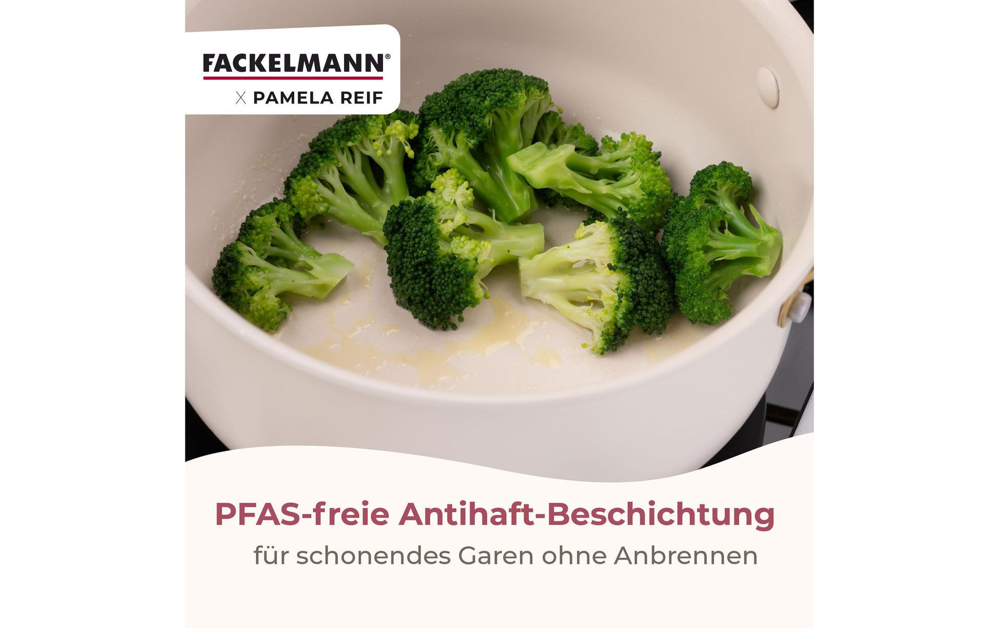 Fackelmann Kochtopf Pamela Reif – 3,4 l, Ø 20 cm, Aluminium, für Induktion, Gas, Glaskeramik und mehr