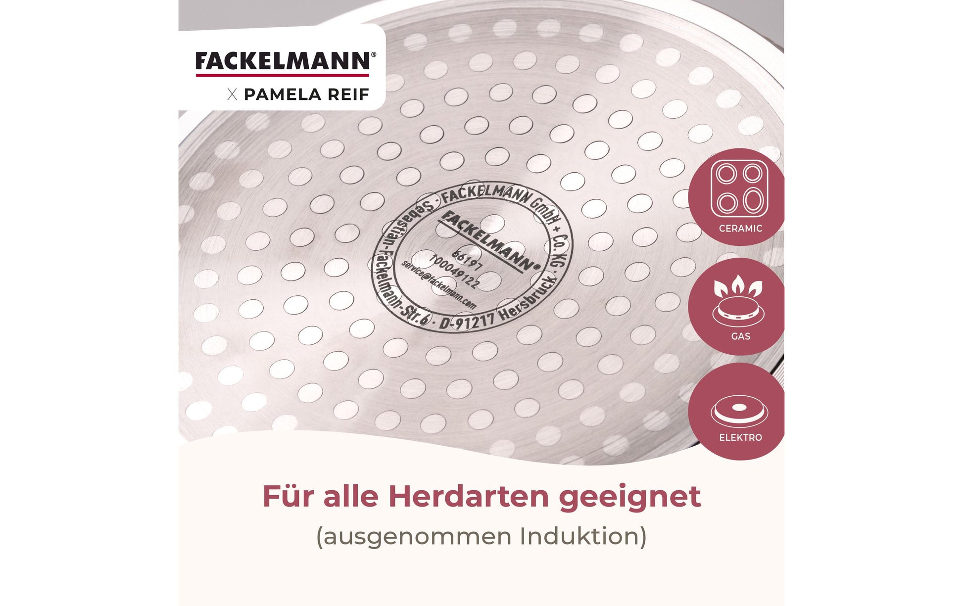 Fackelmann Kochtopf – 1,2 l, Ø 16 cm, Aluminium, für Induktion, Gas, Glaskeramik u. a.