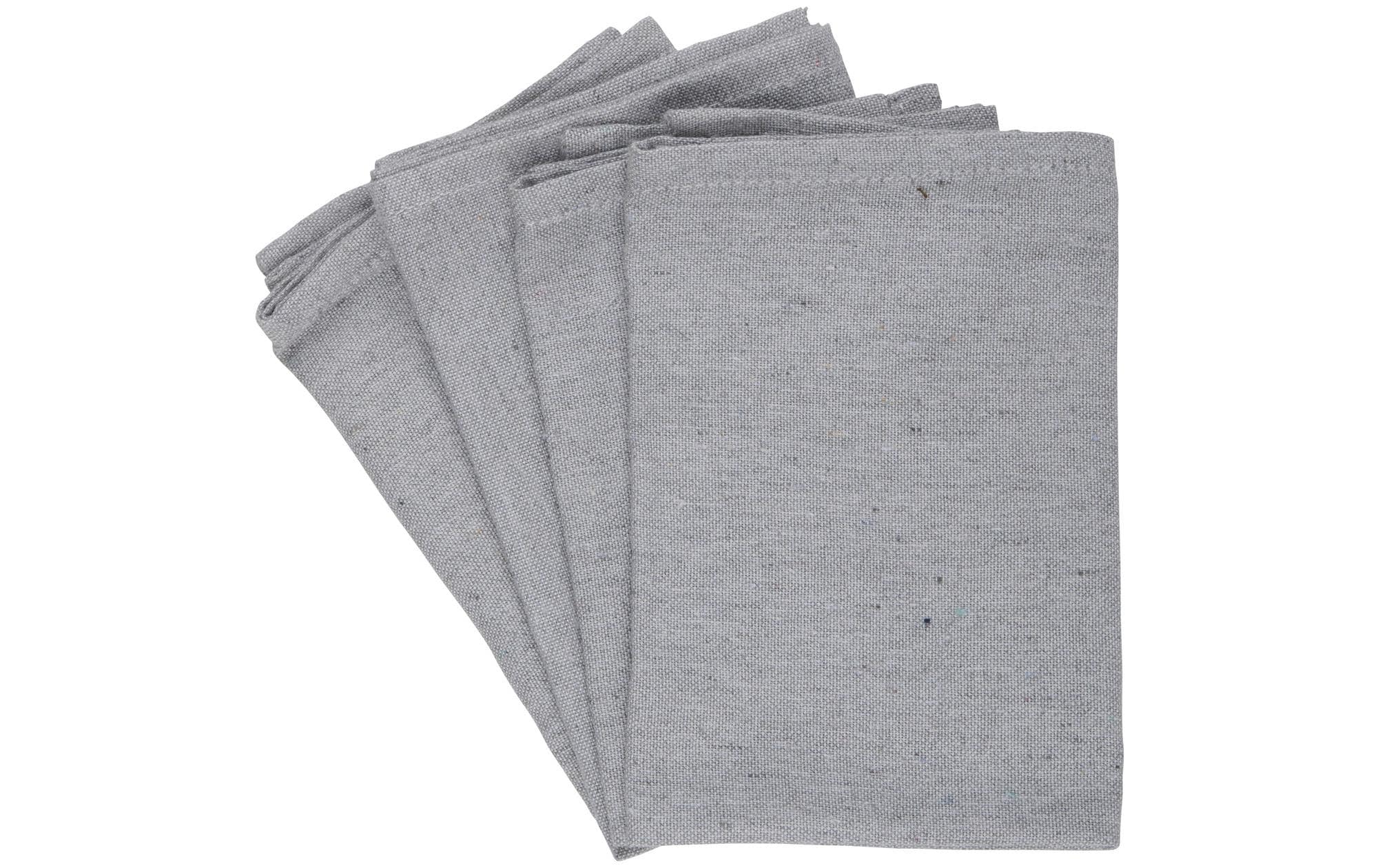 Arti Casa Stoffserviette Grau – 35 × 35 cm, Baumwolle – 4er-Set