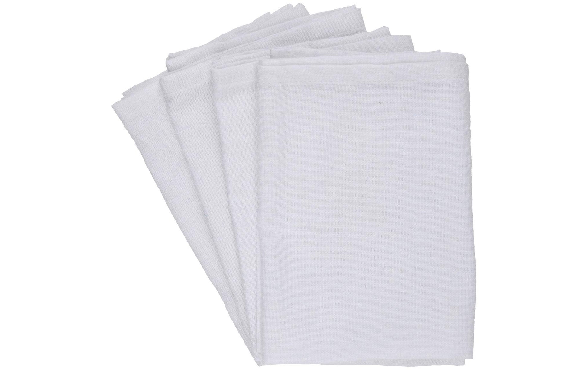 Arti Casa Stoffserviette Weiss – 35 × 35 cm, Baumwolle – 4er-Set