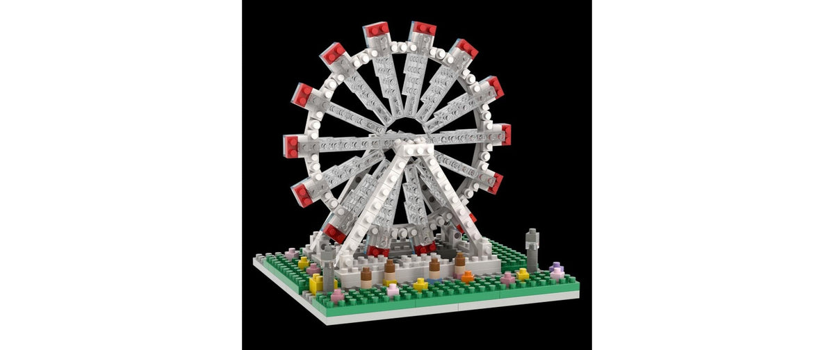 BRIXIES 3D Puzzle Riesenrad Wien – 321 Teile – Kunststoff – ab 8 Jahren