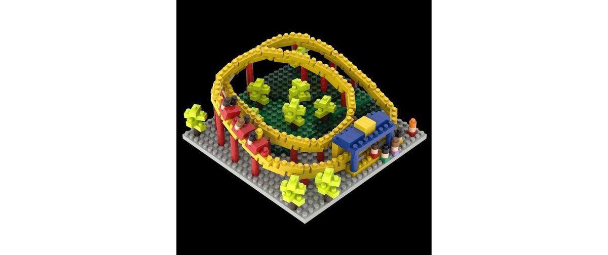 BRIXIES 3D Puzzle Prater Wien – 409 Teile – ab 8 Jahren – Kunststoff, Gelb