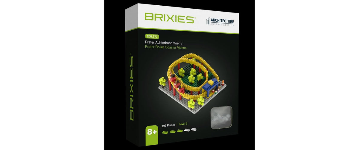 BRIXIES 3D Puzzle Prater Wien – 409 Teile – ab 8 Jahren – Kunststoff, Gelb