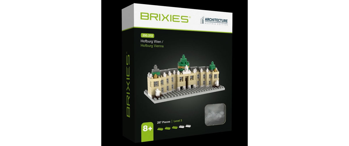 BRIXIES 3D-Puzzle Hofburg Wien klein – 287 Teile – ab 8 J. – Kunststoff – mehrfarbig