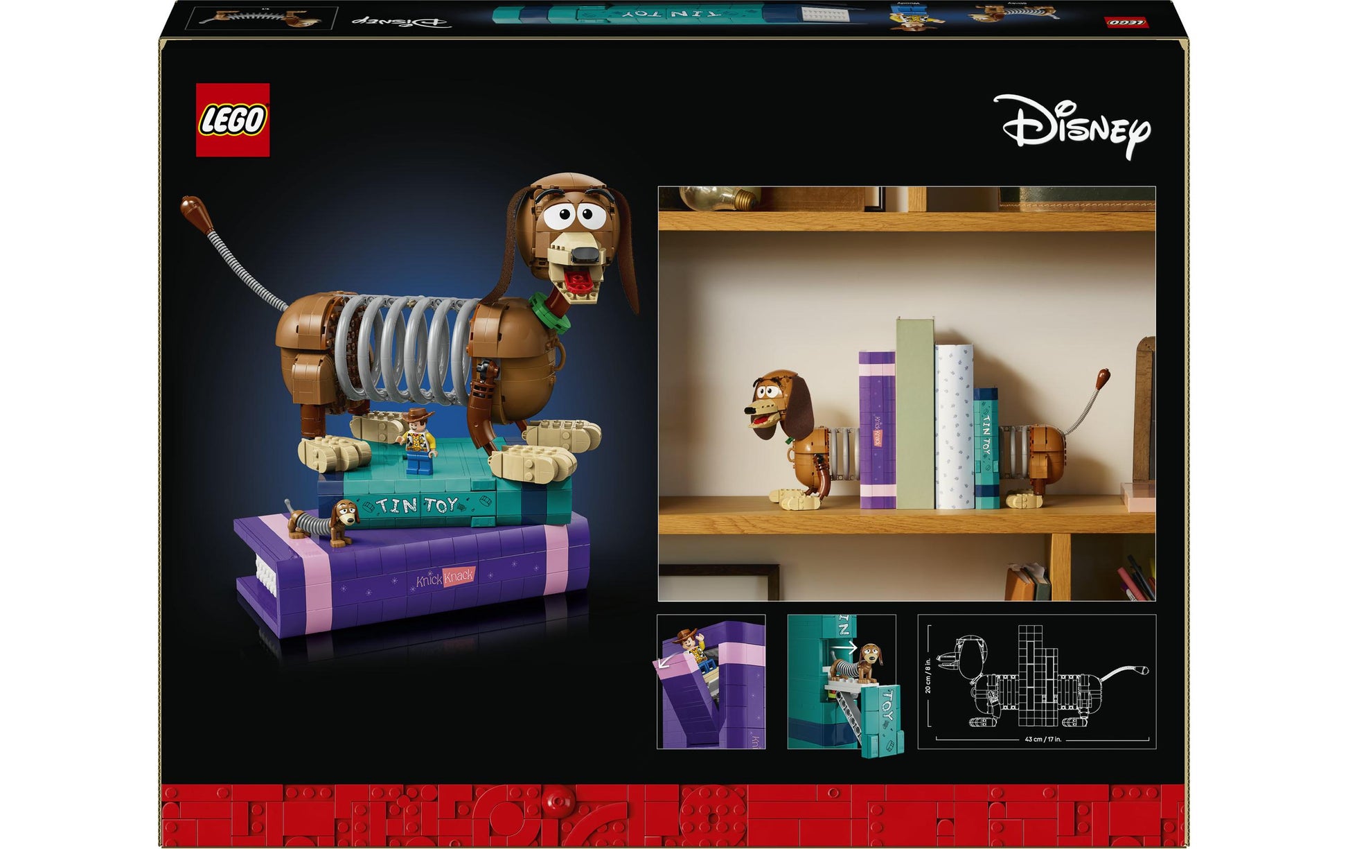 LEGO Toy Story Slinky Buchstützen – 1311-teilig – 37,8×7,1×48 cm – ab 18 Jahren