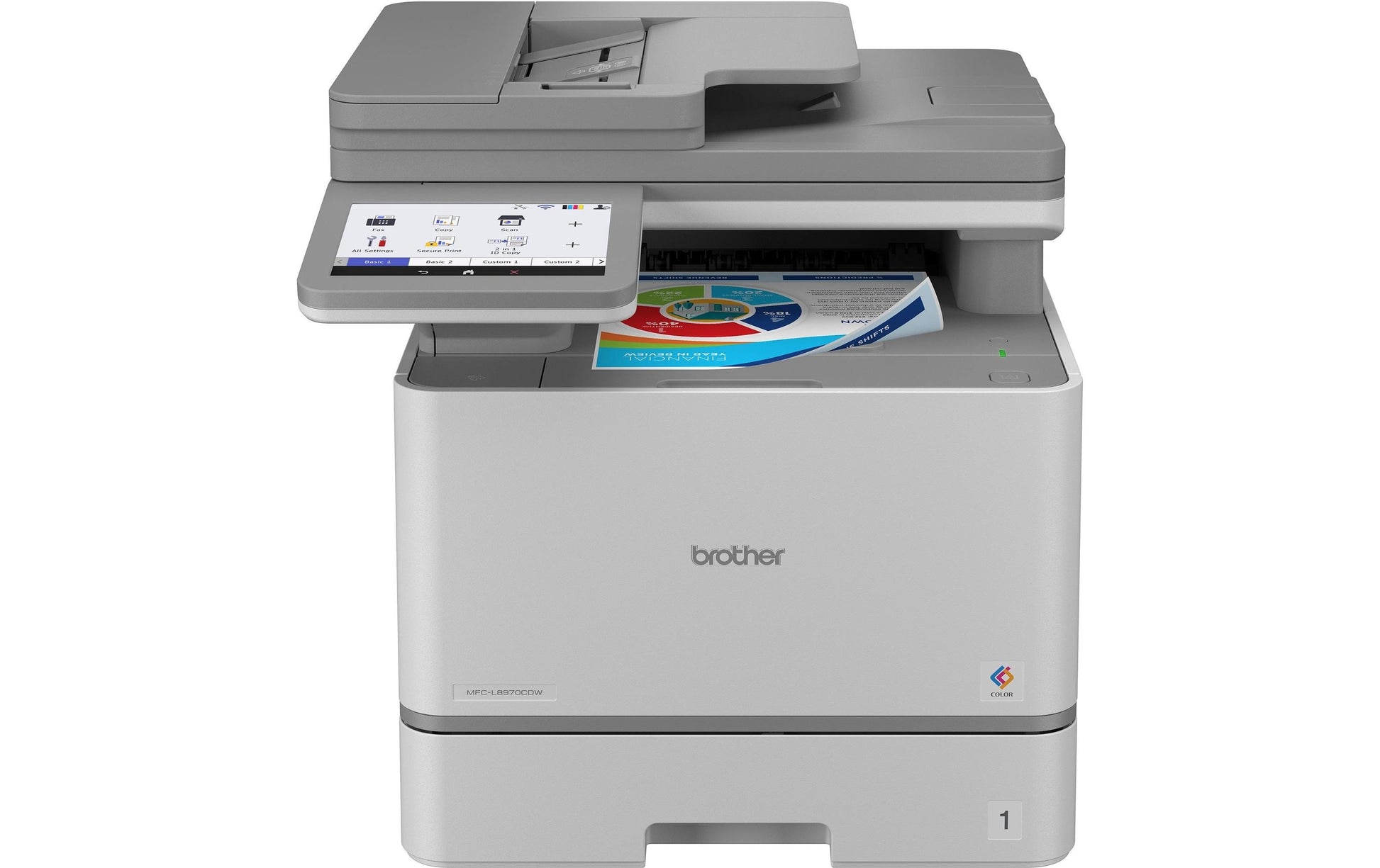 Brother MFC-L8970CDW – Farblaser-Multifunktionsdrucker, A4, 4-in-1, Duplex, ADF, WLAN/LAN, Touchscreen