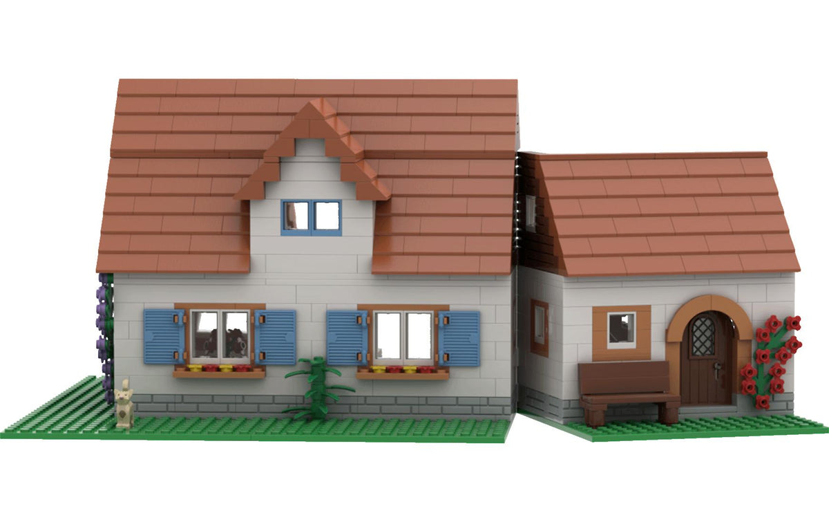 BRIXIES Plus Bauset Bauernhaus – 1122-teilig – 32 × 9 × 42 cm – ab 8 J. – ABS, mehrfarbig