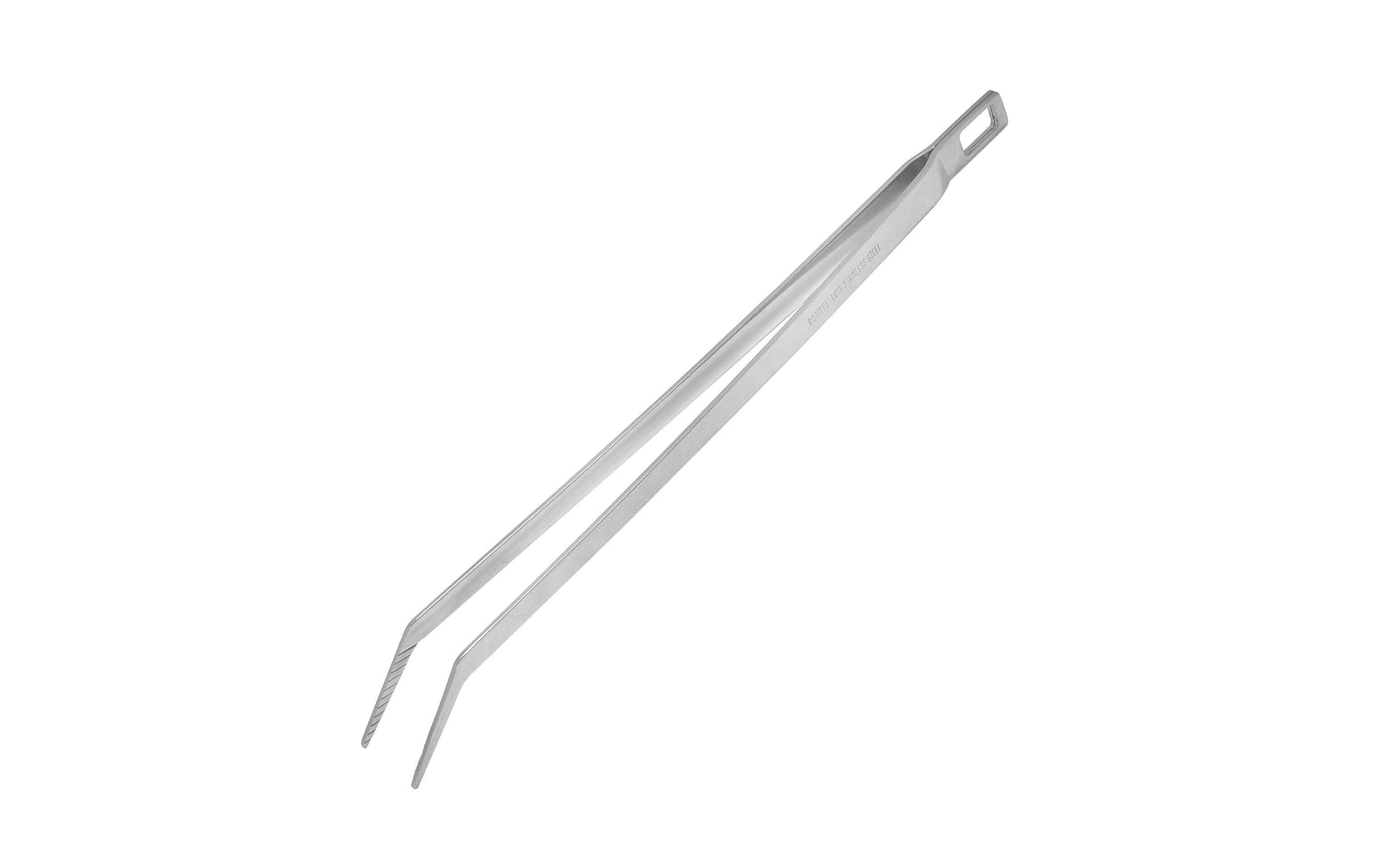 Fackelmann Steakpinzette 30 cm, Edelstahl, Silber