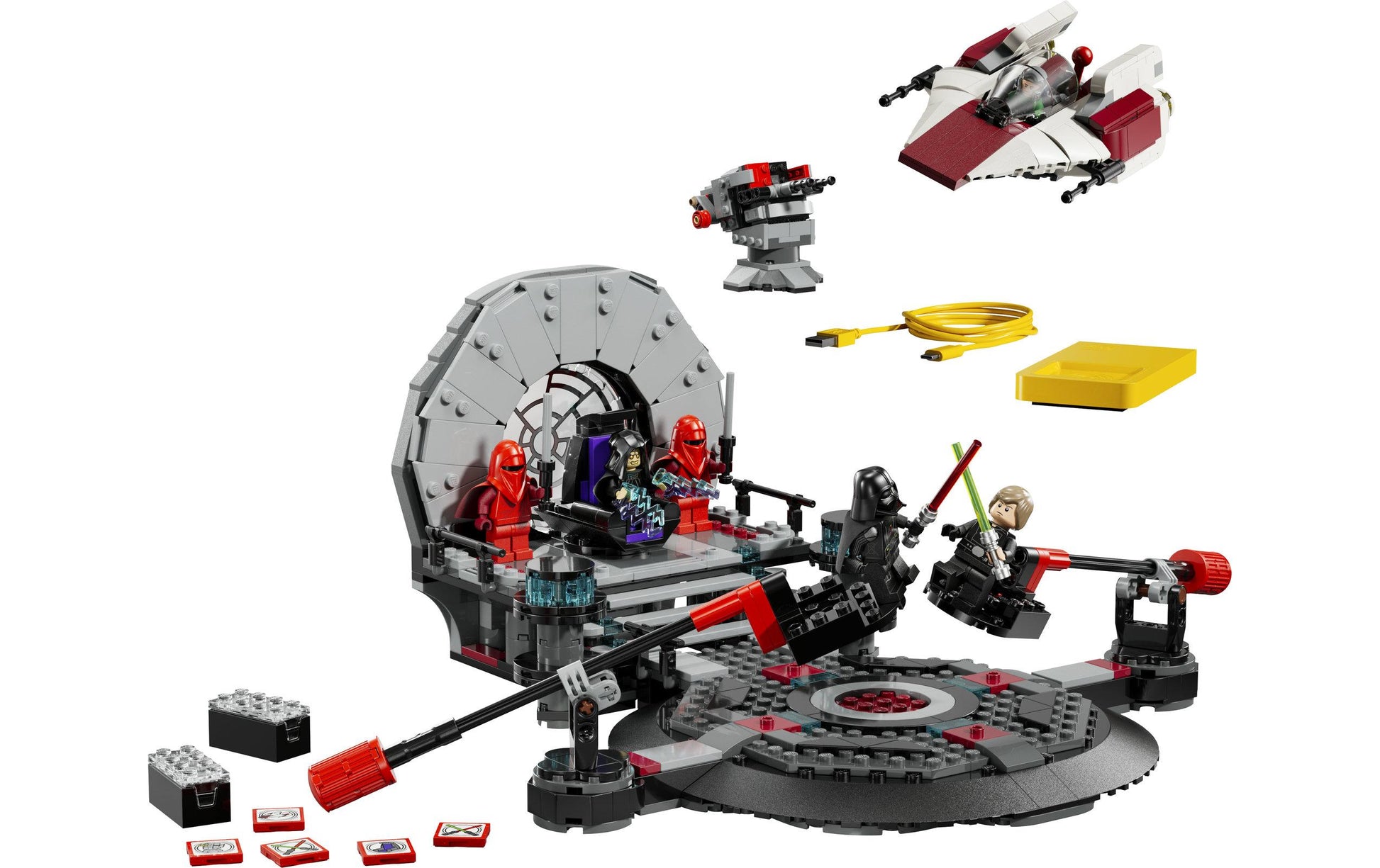 LEGO Star Wars 75427 A-Wing Duell im Thronsaal Set – 962-teilig – 37,8×7,1×48 cm – ab 9 J.