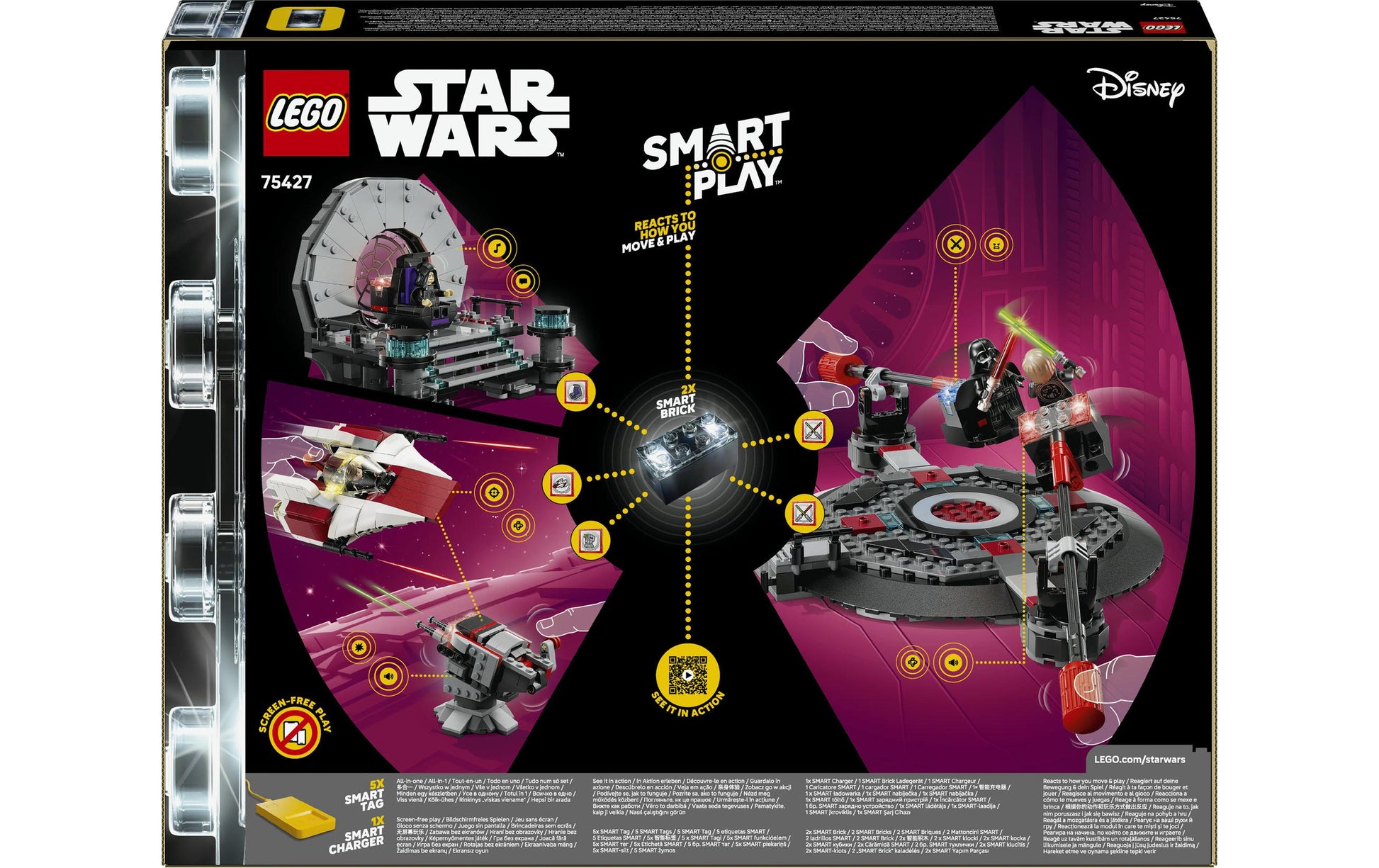 LEGO Star Wars 75427 A-Wing Duell im Thronsaal Set – 962-teilig – 37,8×7,1×48 cm – ab 9 J.