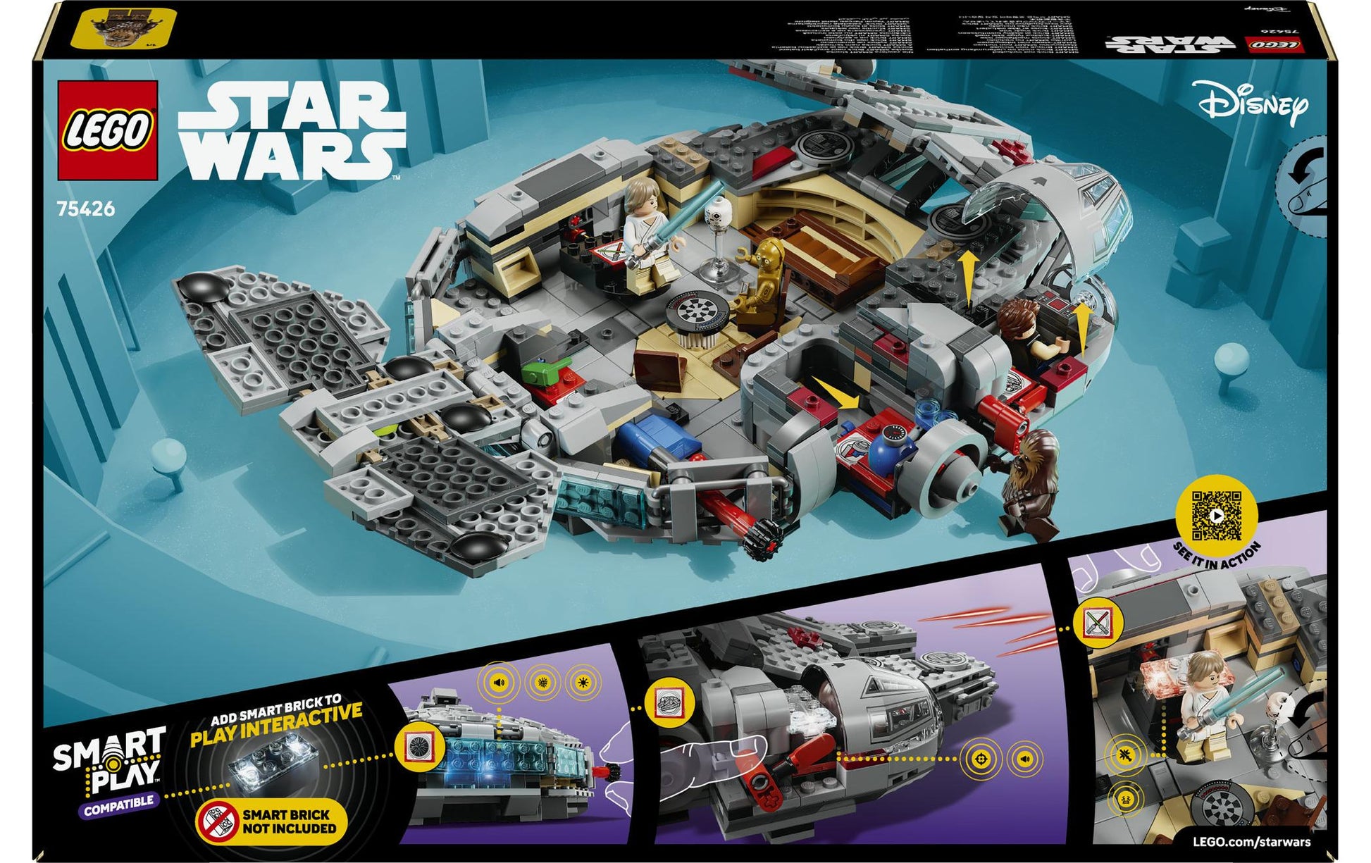 LEGO 3D Puzzle Millennium Falke – 885-teilig – 24 × 9 × 27 cm – ab 9 Jahren