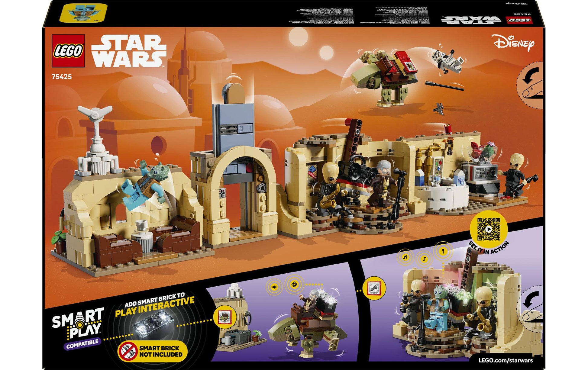 LEGO SMART Play 75425 3D Puzzle – Star Wars, Mos Eisley Cantina – 666 Teile – 48 × 11 × 11 cm – ab 8 Jahren