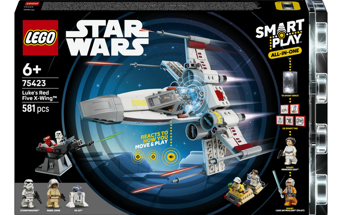 LEGO 75423 Bauset Star Wars – Lukes Rot Fünf X-Wing – 581-teilig – ab 6 Jahren