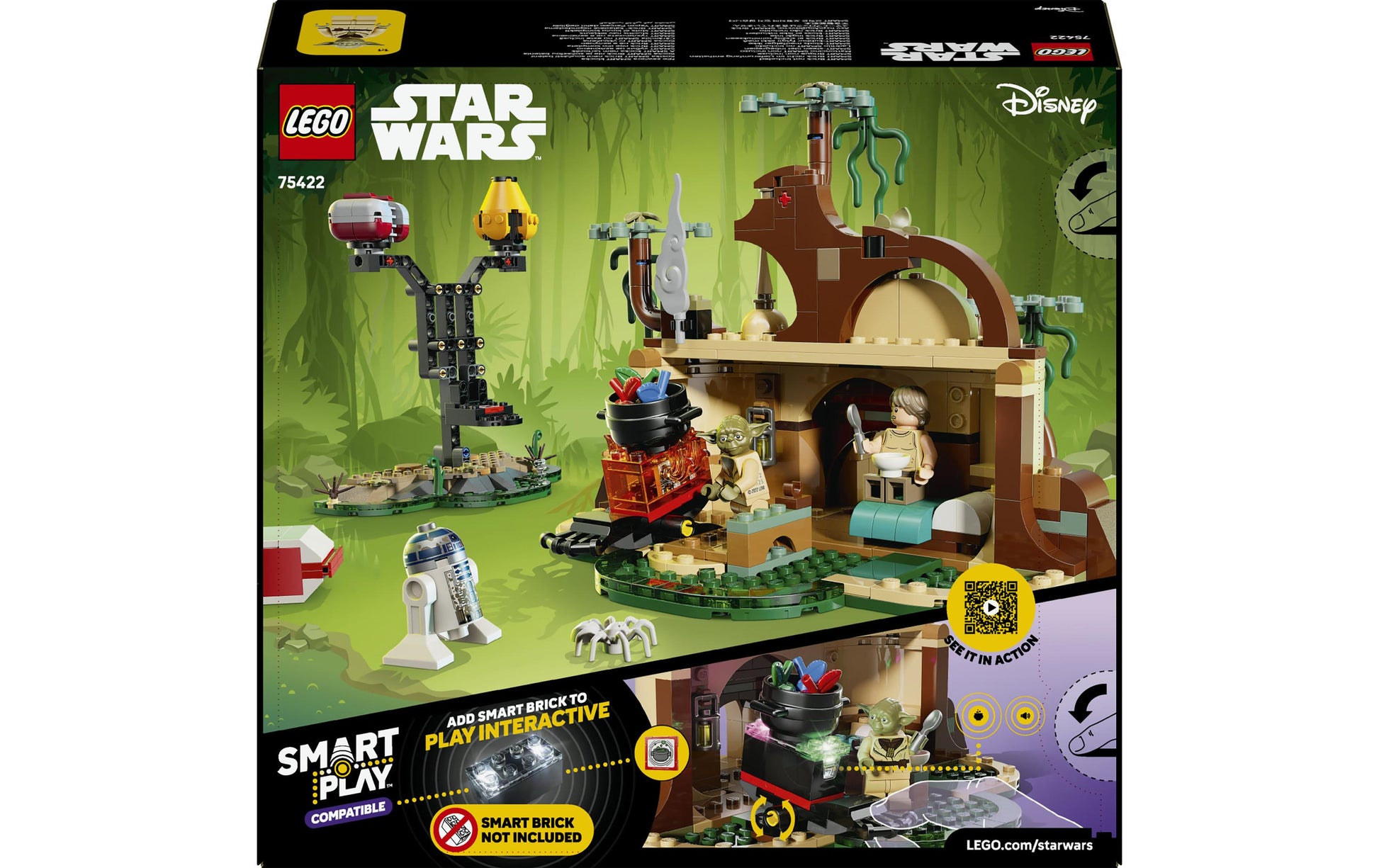 LEGO Bauset Jedi-Training an Yodas Hütte – Star Wars – 440-teilig – 20 × 15 × 16 cm – ab 8 J.