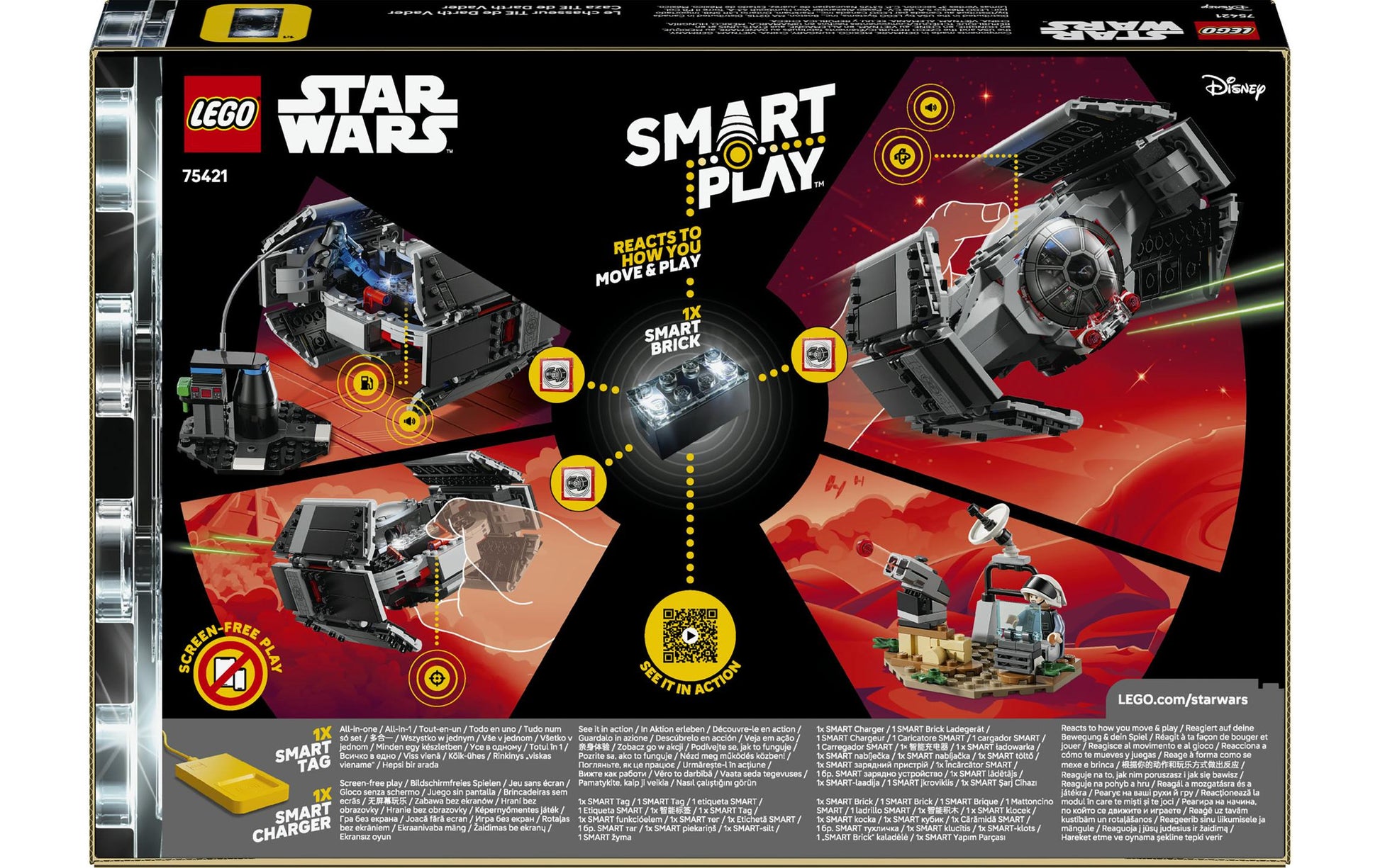 LEGO Bauset Darth Vaders TIE Fighter (75421) – Star Wars – 473-teilig – ab 8 Jahren