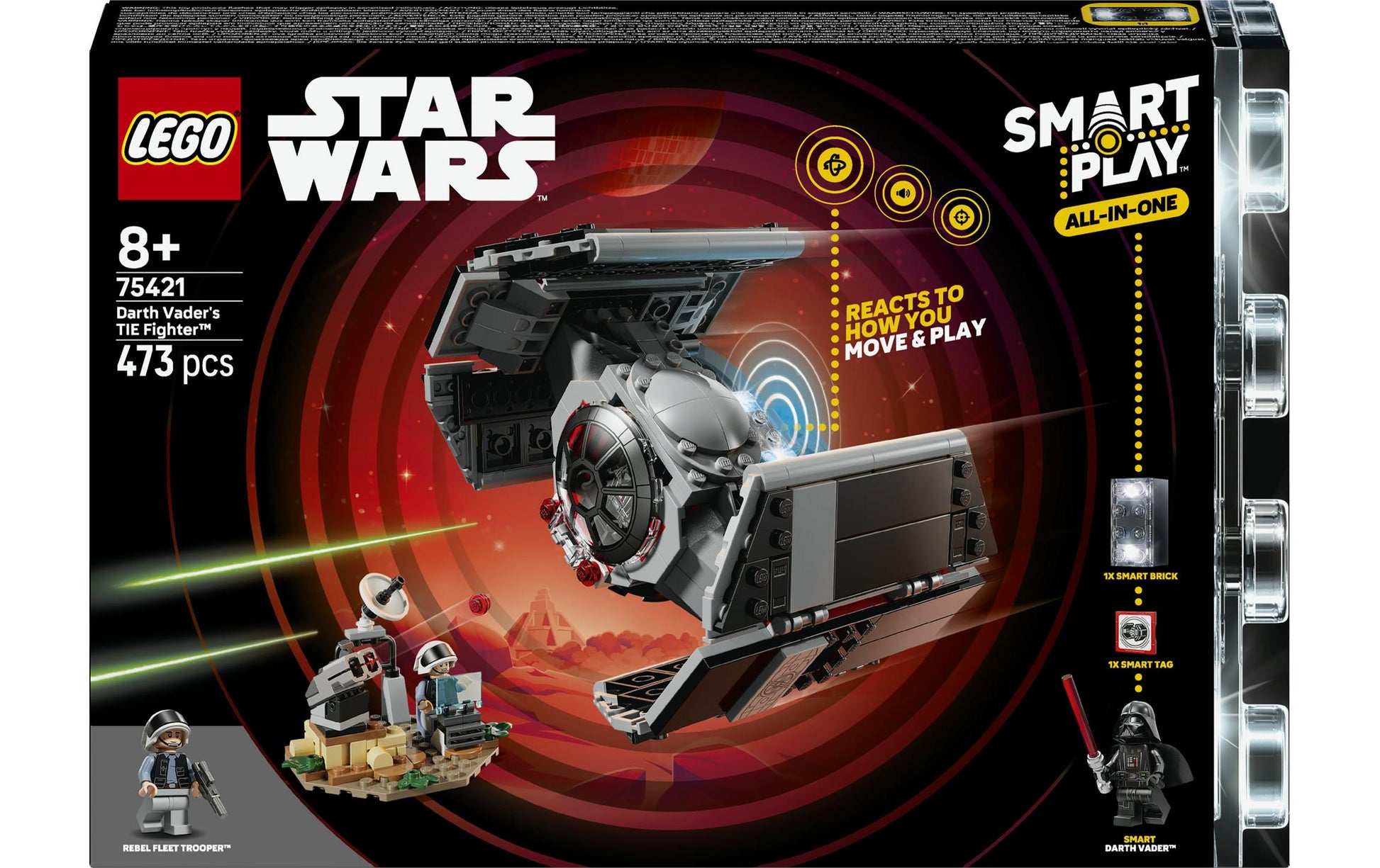 LEGO Bauset Darth Vaders TIE Fighter (75421) – Star Wars – 473-teilig – ab 8 Jahren