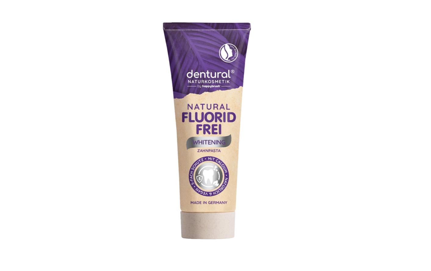 Happybrush Dentural Zahnpasta – Whitening, fluoridfrei – 75 ml