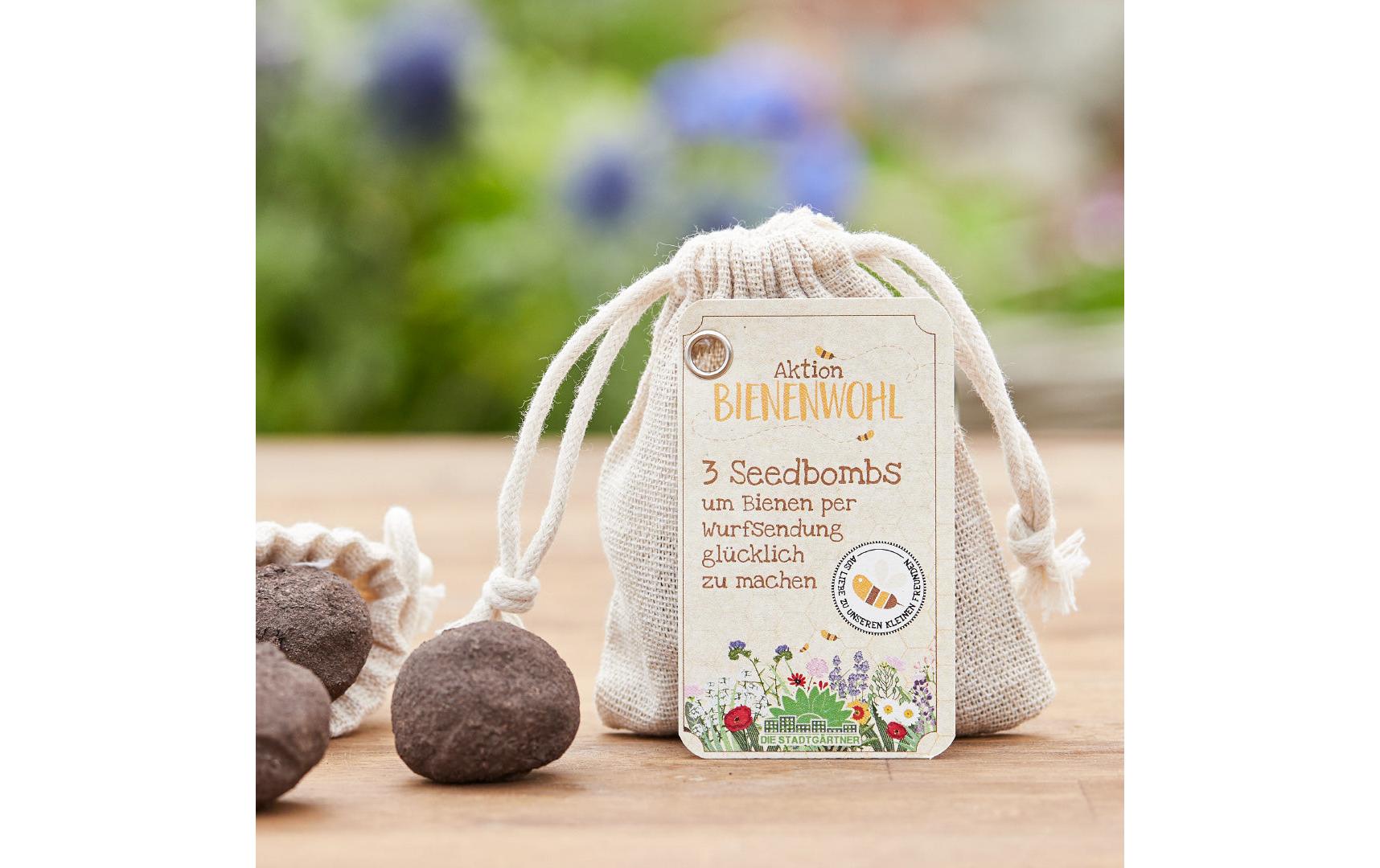 Die stadtgärtner Stadtgärtner Samenbomben – Bienenwohl – Mehrfarbig – 3-teilig