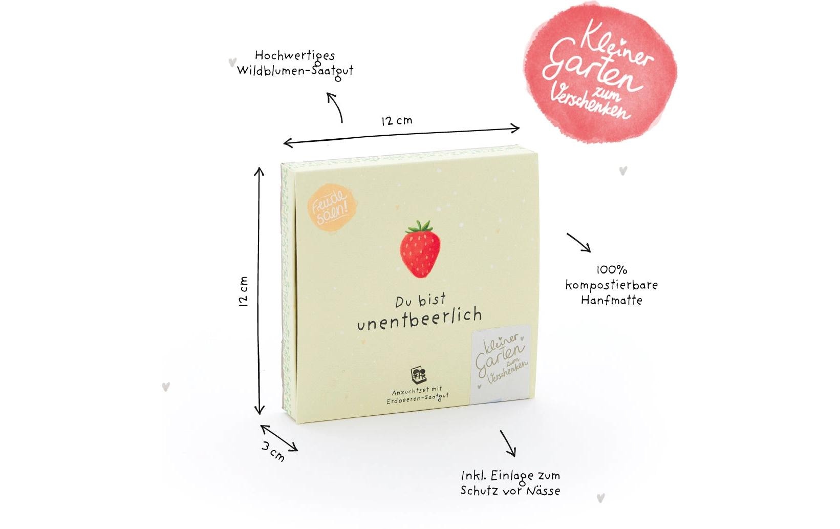 Die stadtgärtner Pflanzenkästchen – Geschenkset Pflanzen & Saatgut – Beige