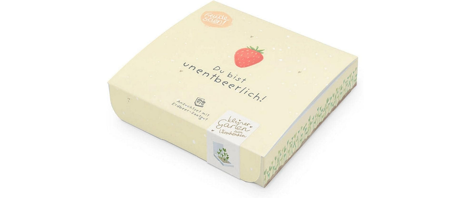 Die stadtgärtner Pflanzenkästchen – Geschenkset Pflanzen & Saatgut – Beige
