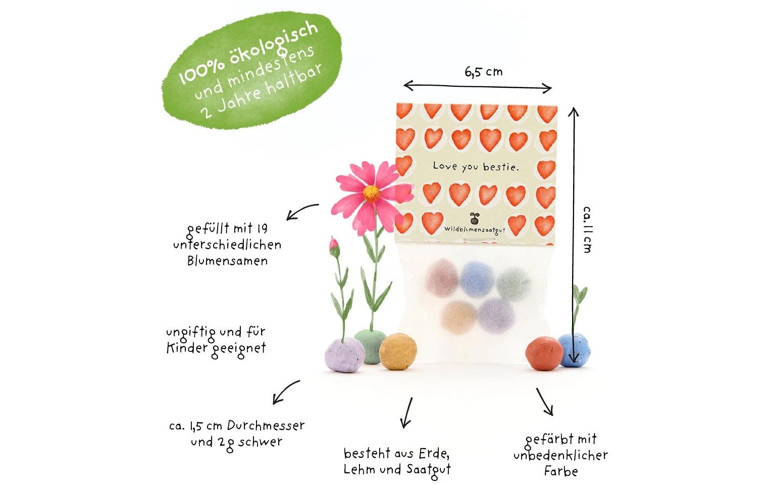 Die stadtgärtner Die Stadtgärtgärtner Blumenmurmeln – Saatgut, beige