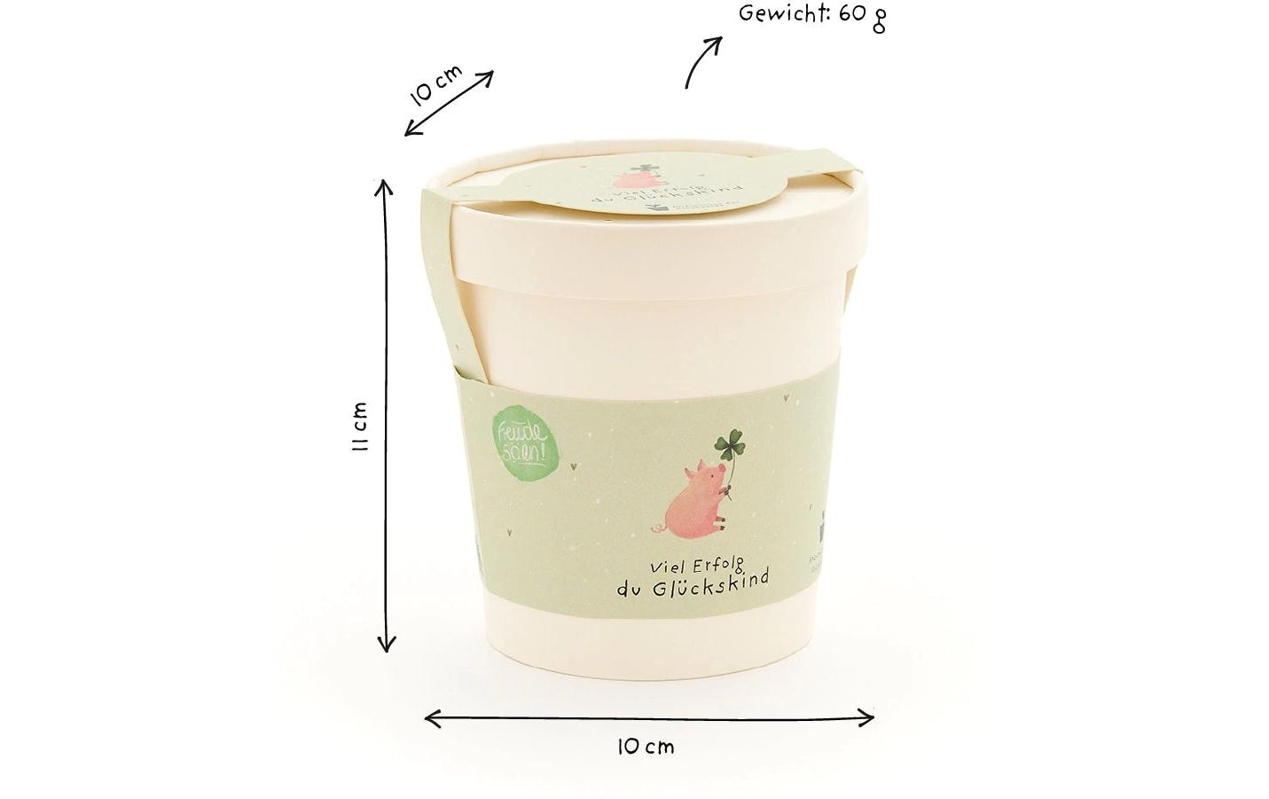 Die stadtgärtner Blumengruss-Becher – Geschenk mit Saatgut – Mehrfarbig