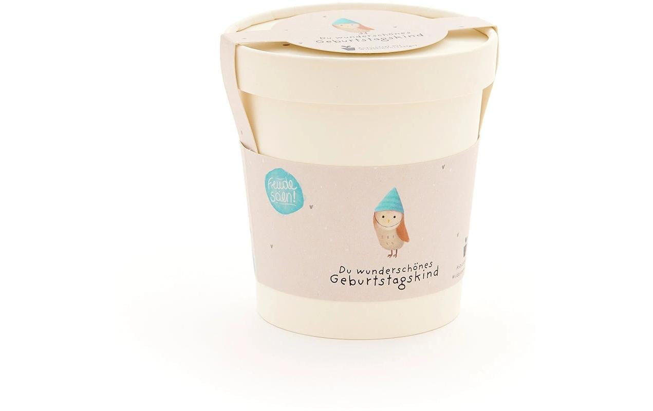 Die stadtgärtner Blumengruss-Becher – Geburtstagskind – Mehrfarbig