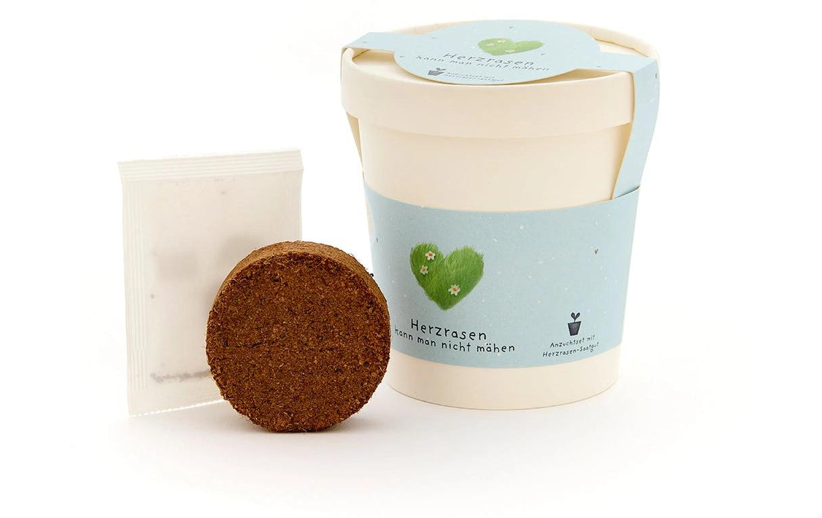 Die stadtgärtner Blumengruss-Becher – für Hochzeitstag, Liebe & Valentinstag – Mehrfarbig